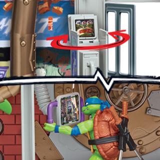 Actual product image Boti Ninja Turtles : Teenage Years playset Quartier général