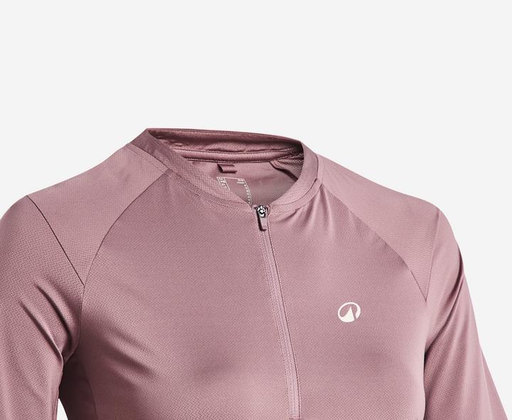 Rockrider Radtrikot kurzarm Cargo Damen rosa/grau (M)