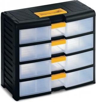 Actual product image Terry 42001 desk drawer organiser Plastic Black, Translucent, Yellow