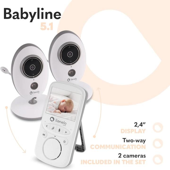 Produktbild Lionelo LOC-Babyline 5.1 (Babyphone mit Kamera, 300 m)