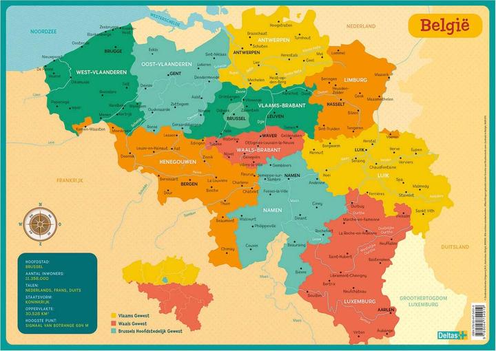 Produktbild Lernachterbahn - Karte Belgien