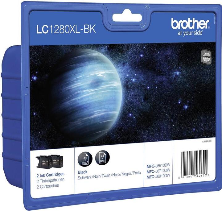 Actual product image Brother Lc-1280xl Twin Pack Blister Blister Blister (FC)