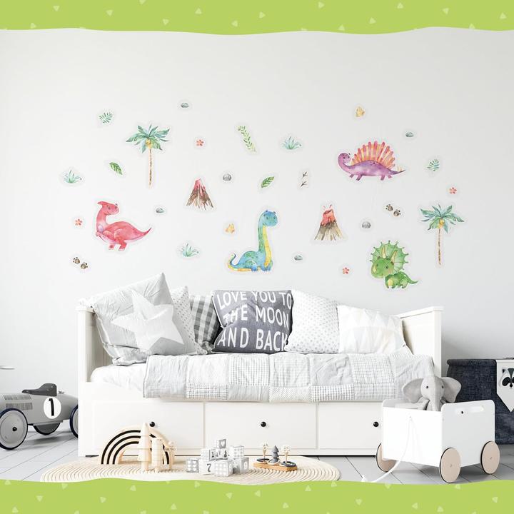 Produktbild Papierdrachen Wandtattoos - Dinosaurier - Set 5 (2 x 22 x 32 cm)
