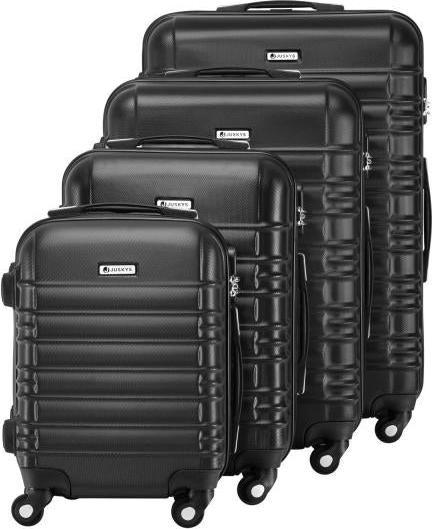 Produktbild Juskys Hartschalen Kofferset Rom (120 l, Handgepäck (bis 50l), M (50 - 90l), L (90 - 115l), XL (ab 115l))