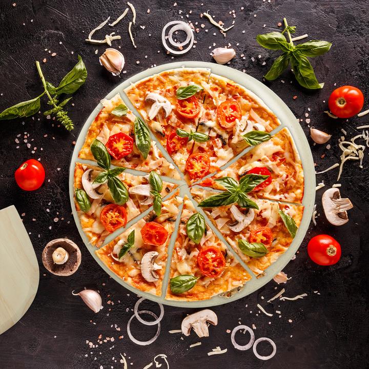 Actual product image Relaxdays Pizza stone set