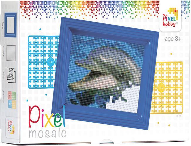 Image du produit pixeln.ch Mosaïque Pixel Dauphin dans un emballage cadeau
