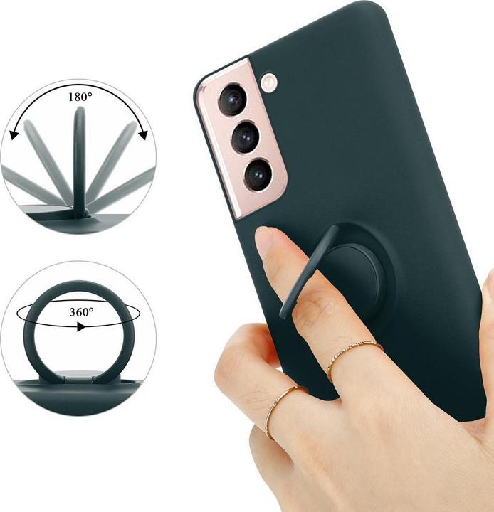 Actual product image Cadorabo TPU Liquid Ring Silicone Case Cover (Samsung Galaxy S21 5G)