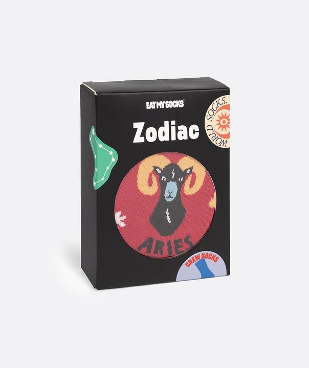 Actual product image Eat My Socks Socks, Zodiac Aries (One size)