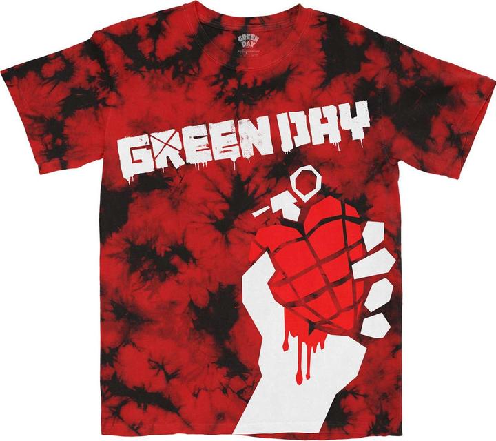 Green Day Erwachsene American Idiot Dye Wash TShirt