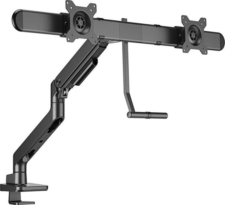 Image du produit Bras double écran office premium, avec vérin à gaz, crossbar (32")