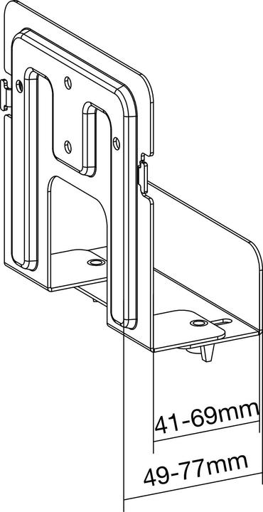 Actual product image InLine Holder for media devices / streaming boxes