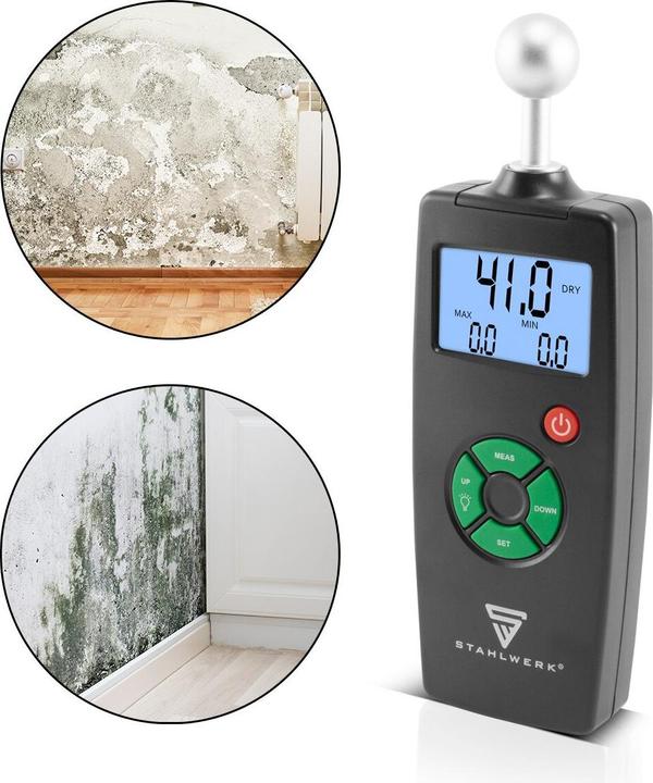 Actual product image Stahlwerk Professional moisture meter FM-100 ST with 40 mm measuring depth