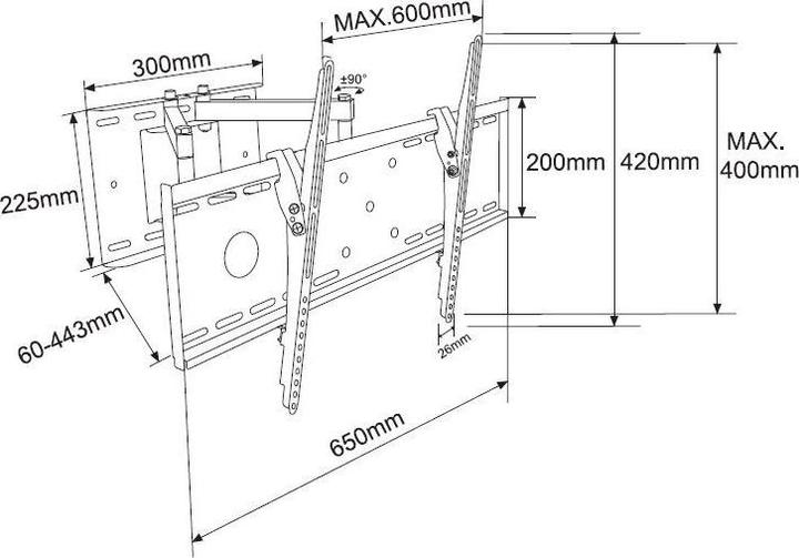 Actual product image Lenovo TB-63P (70", 55 kg)