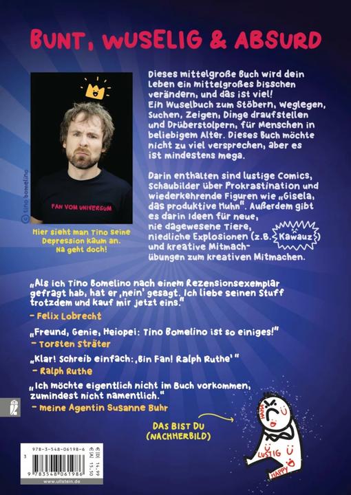 Produktbild Das mittelgrosse Aufmunterungsbuch (Deutsch, Tino Bomelino, 2020)