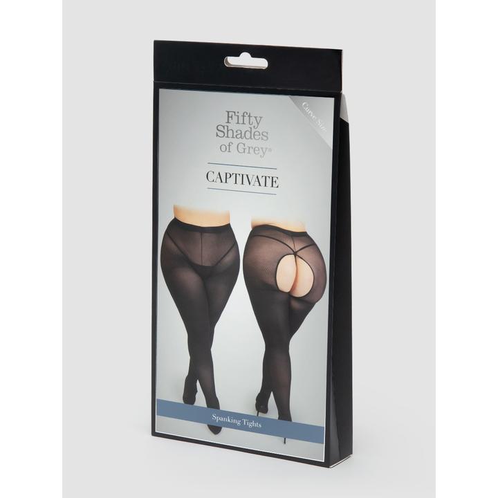 Produktbild Fifty Shades of Grey Captivate Plus Size Spanking Tights One Size Queen - Black (XL)