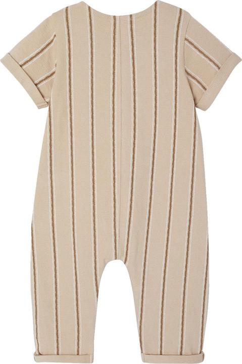 Actual product image Vertbaudet Bio-Kollektion: Baby Overall aus gestreiftem Strick (74)
