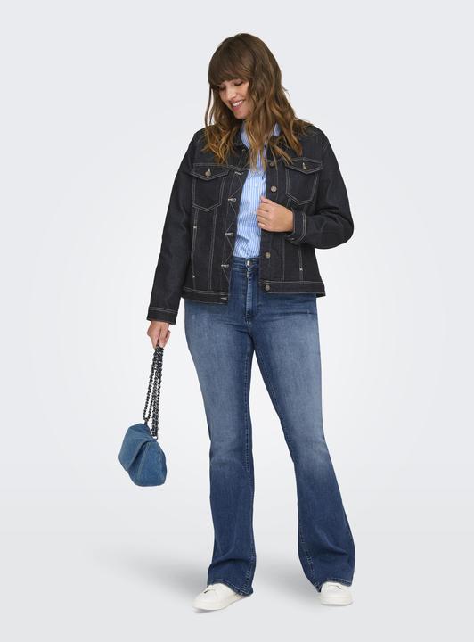 Immagine prodotto Only Polsini con colletto a scomparsa e giacca con bottoni in denim (44)