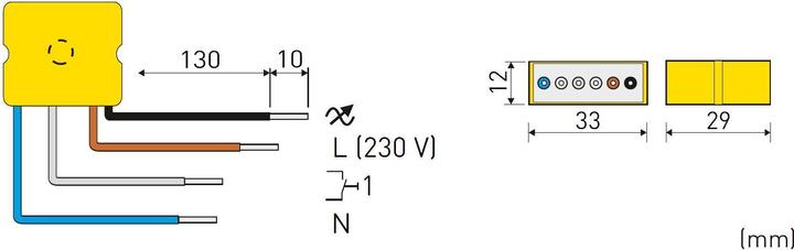 Produktbild Digitalstrom Licht Tasterklemme Dimmer GE-TKM300 150W (Dimmaktor)