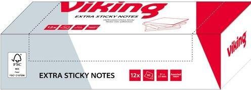Productafbeelding Viking Sticky notes Rechthoekig Assorti (51 x 51 mm)