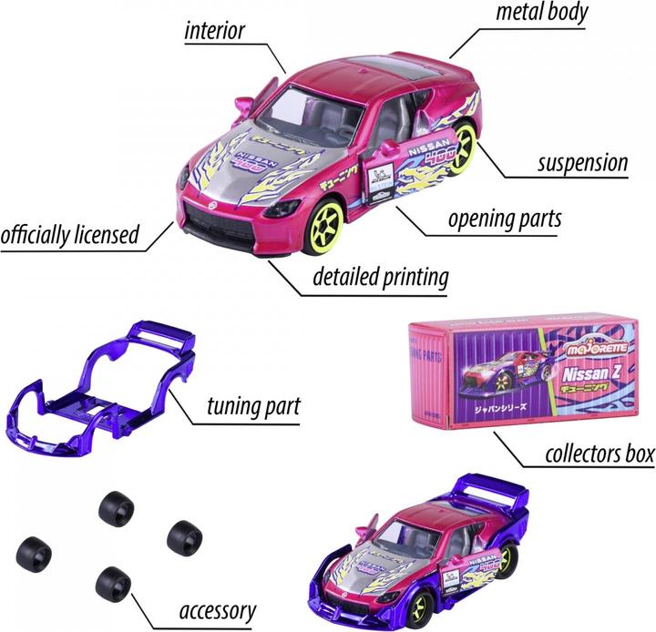 Actual product image Majorette Japan Deluxe Nissan Z