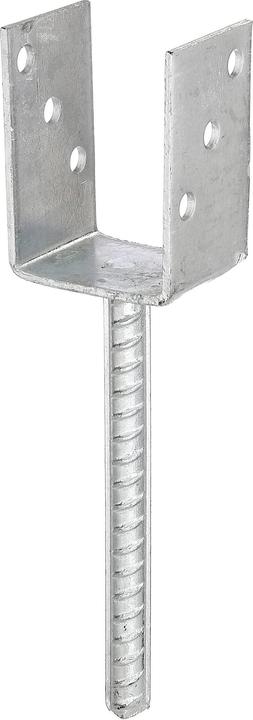 Image du produit GAH Poteau en U avec ancrage pour béton en acier strié (214258) (Ancrages en béton, 1 pcs)
