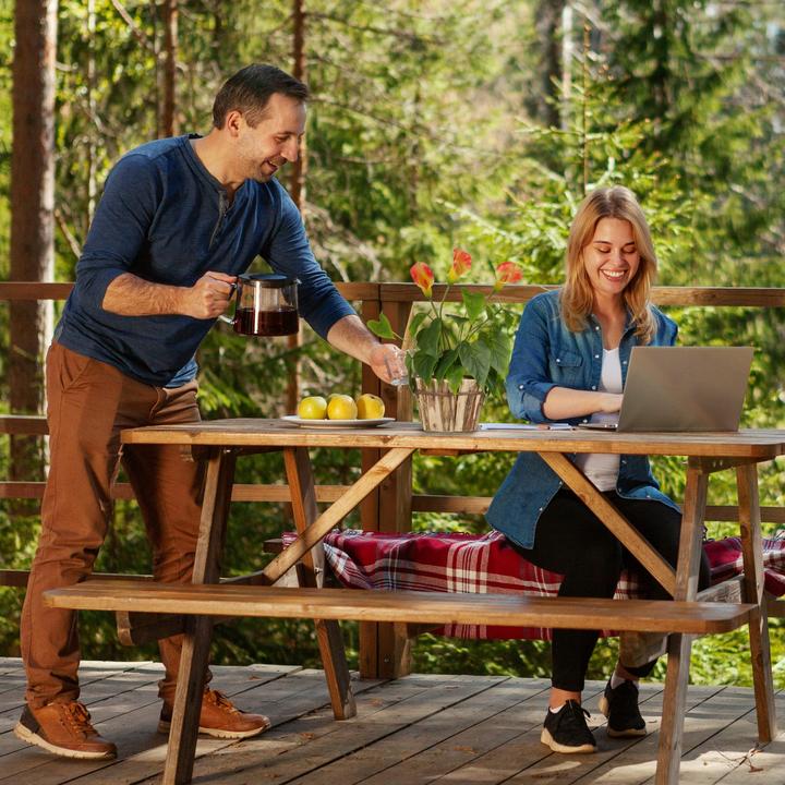Actual product image Relaxdays Balcony hanging table (59.50 cm)