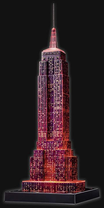 Actual product image Ravensburger Empire State Building at night (216 pieces)