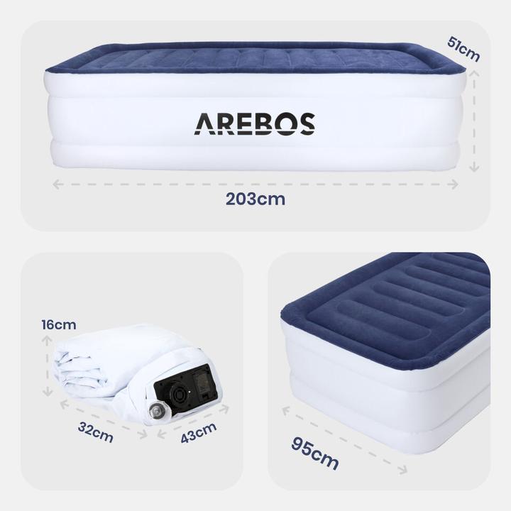 Produktbild Arebos Aufblasbare Matratze (95 x 203 cm)