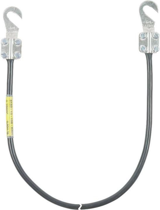 Image du produit Dehn Câble de mise à la terre 16mm/L 1,0m noir avec 2 416010 (1 m)