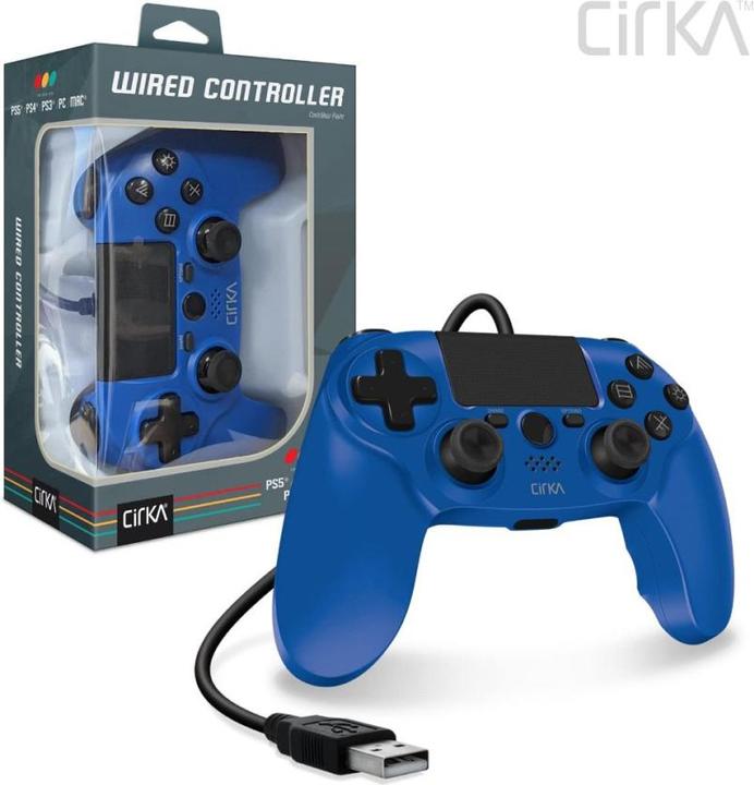 Actual product image Hyperkin Nuforce Wired Controller For PS4/ PC/ Mac (Blue) (PS4, PC)