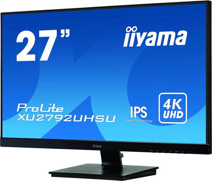 Actual product image iiyama ProLite XU2792UHSU-B1 LED screen 68.6 cm (27 inch) 3840 x 2160 pixels 4K Ultra HD Black (3840 x 2160 Pixels, 27")