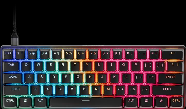 Actual product image SteelSeries Apex Pro Gen 3 Mini (schwarz, DE-Layout, OmniPoint 3.0) (DE, Cable)