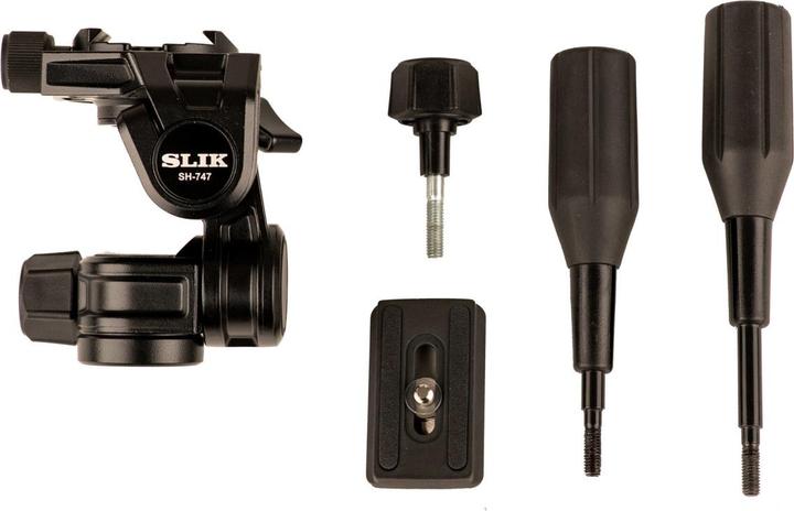Immagine prodotto Slik PRO AL-324-3W Kit treppiede con testa a 3 vie (Metallo)