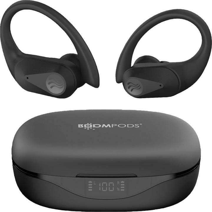 Actual product image Boompods Sportpods Ocean TWS Black (ANC, 6 h, Wireless)