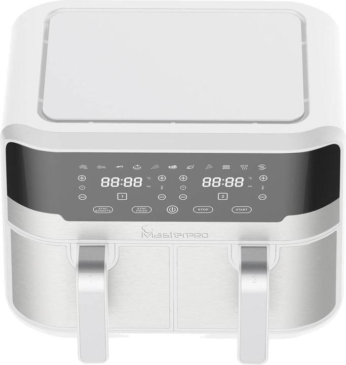 Actual product image MasterPRO Hot air fryer 2400W non-stick coating, cool-touch housing, timer function, with di