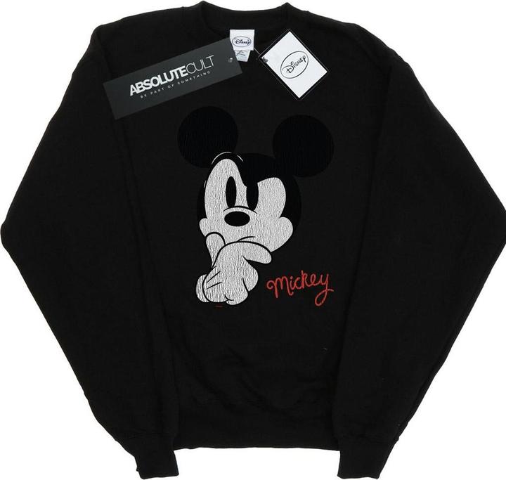 Actual product image Disney Mens Mickey Mouse Distressed Ponder Sweatshirt (XL)