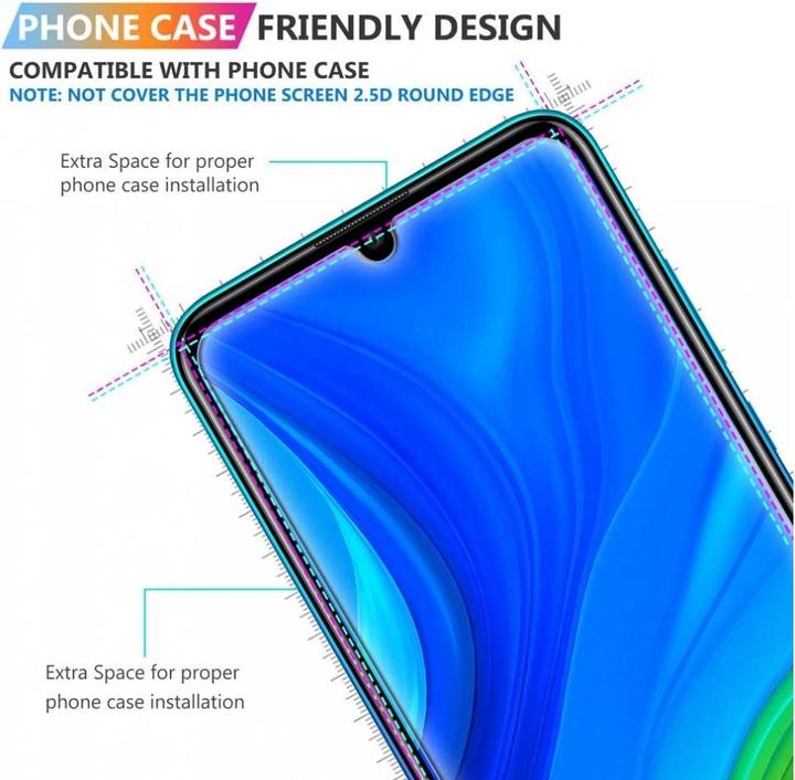Actual product image Screenguard Huawei P Smart 2020 bulletproof glass protective film Case Friendly Design (1 Piece, Huawei P Smart (2020))