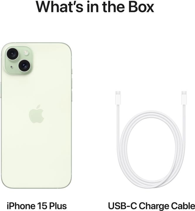Produktbild Apple iPhone 15 Plus (512 GB, Green, 6.70", SIM + eSIM, 48 Mpx, 5G)