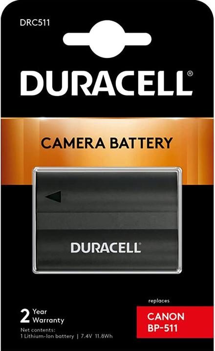 Image du produit Duracell Batterie au lithium-ion BP-511 (Batterie de l'appareil photo)