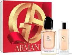 Actual product image Giorgio Armani Si Eau de Parfum Gift Set 2023 50ml EDP and 15ml Travel Spray