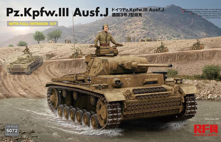 Rye Field Model Pz. Kpfw. III Ausf. J w/full interior