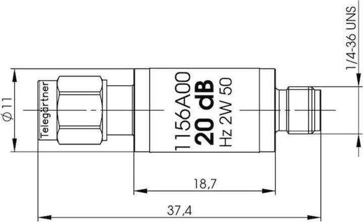 Image du produit Telegärtner Atténuateur J01156A0041 1 S