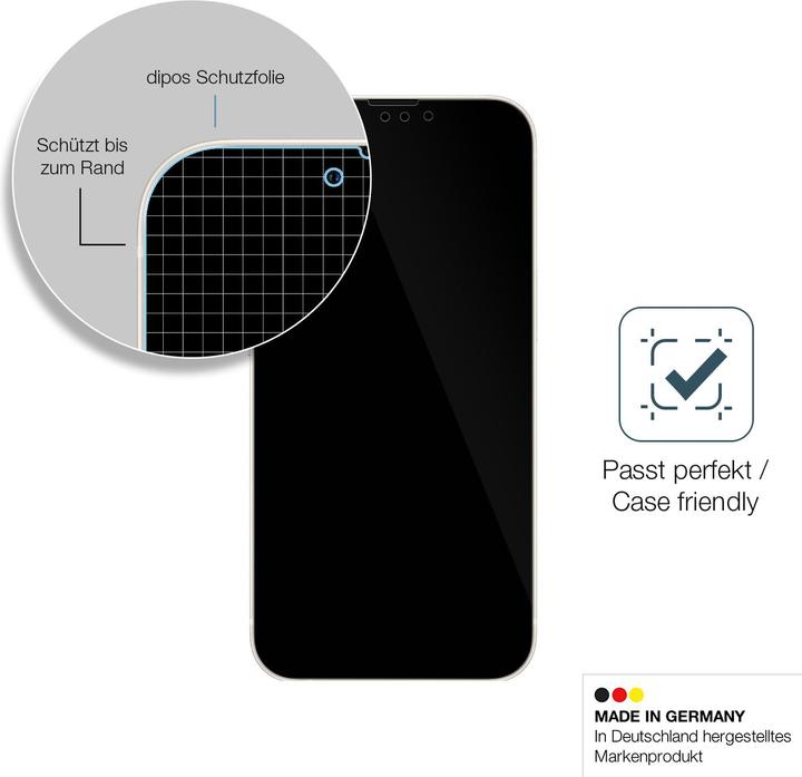 Produktbild Dipos Displayschutz Anti-Shock (2 Stück, Apple iPhone 13)
