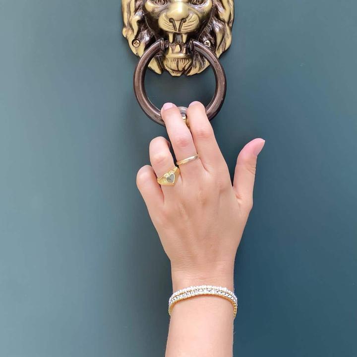 Produktbild Candy Ring Carli, 925 Sterling Silber, vergoldet (56, 925 Silber)