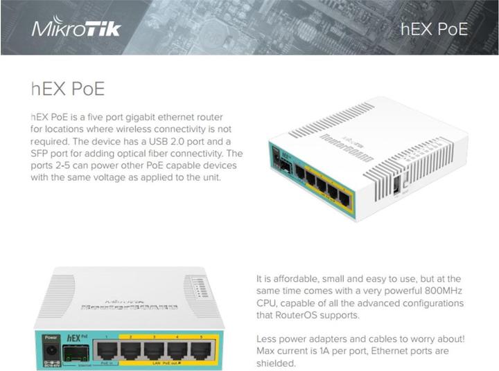 Produktbild MikroTik hEX PoE RB960PGS