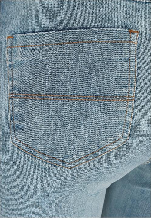 Actual product image Urban Classics Ladies High Waist Flared Denim Pants (32)