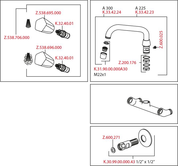 Actual product image KWC Fittings STAR A 225