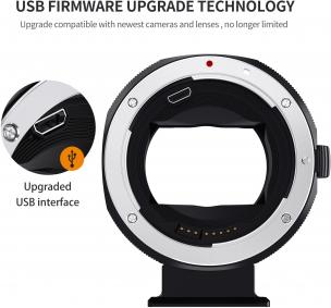 Image du produit K&F Concept Bague d'adaptation d'objectif autofocus électronique pour objectif Canon EF/EF-S à monture Sony E