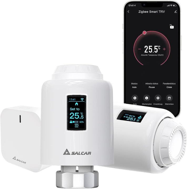 Actual product image Salcar Smartes Heizkörperthermostat-Set