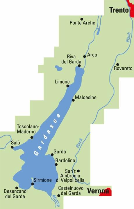 Produktbild ADFC-Regionalkarte Gardasee, 1:50.000